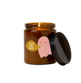 Halloween Candle Jar w/Lid