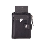 Andalusia Genuine Leather Pop-Up Cardholder with RFID Protection