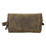 Oswego Men's Leather Dopp Kit & Small Travel Handbag