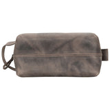 Oswego Men's Leather Dopp Kit & Small Travel Handbag