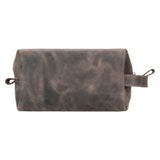 Oswego Men's Leather Dopp Kit & Small Travel Handbag