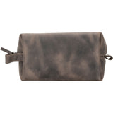 Oswego Men's Leather Dopp Kit & Small Travel Handbag