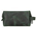 Oswego Men's Leather Dopp Kit & Small Travel Handbag