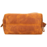 Oswego Men's Leather Dopp Kit & Small Travel Handbag
