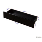 Display Cabinet with Glass Doors, Curio Storage Cabinet with 2-Drawer, Bookcase with LED Lights, Black