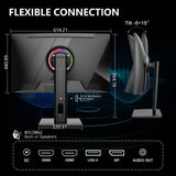 Rehisk 27Inch Curved 180Hz QHD 2K HDR10 Support Gaming Monitor - RE272KV2