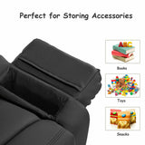 Deluxe Kids Armchair Recliner Headrest Sofa w/ Storage Arms
