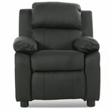 Deluxe Kids Armchair Recliner Headrest Sofa w/ Storage Arms