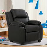 Deluxe Kids Armchair Recliner Headrest Sofa w/ Storage Arms