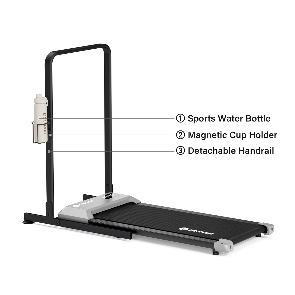 DeerRun Q1 Urban Mini Under-Desk Treadmill with Remote Control