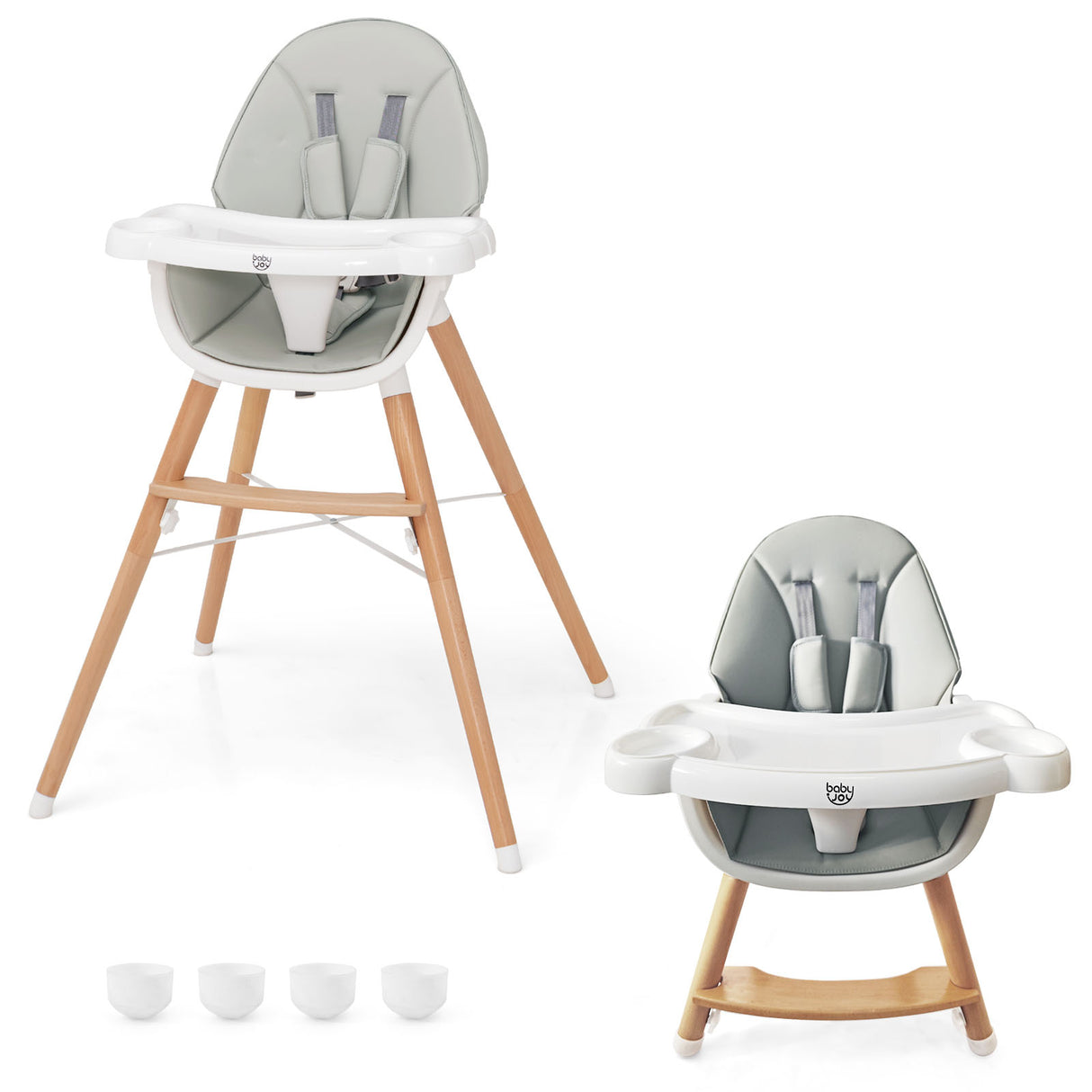 Baby High Chair with Dishwasher Safe Tray