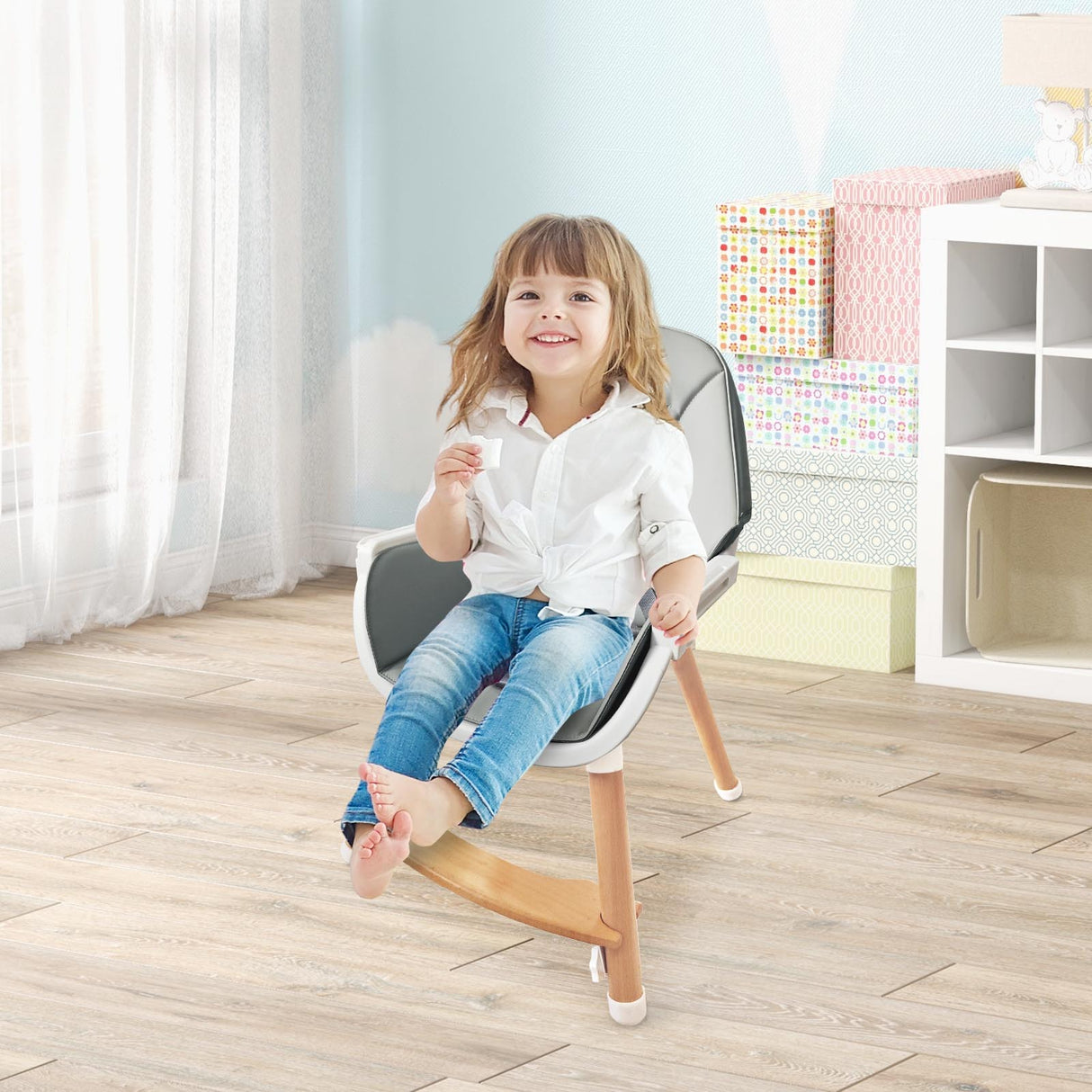 Baby High Chair with Dishwasher Safe Tray
