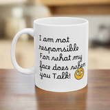 Funny Emoji Mug, Perfect Gift for Friends, Coffee Lovers, Humor Mug, 11oz/15oz Ceramic Cup