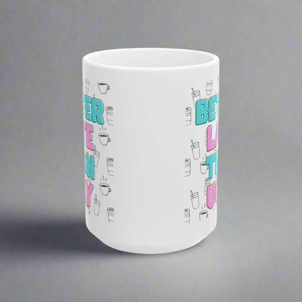 Ceramic Mug with Fun Coffee Quote, Perfect for Coffee Lovers, Great Gift for Birthdays