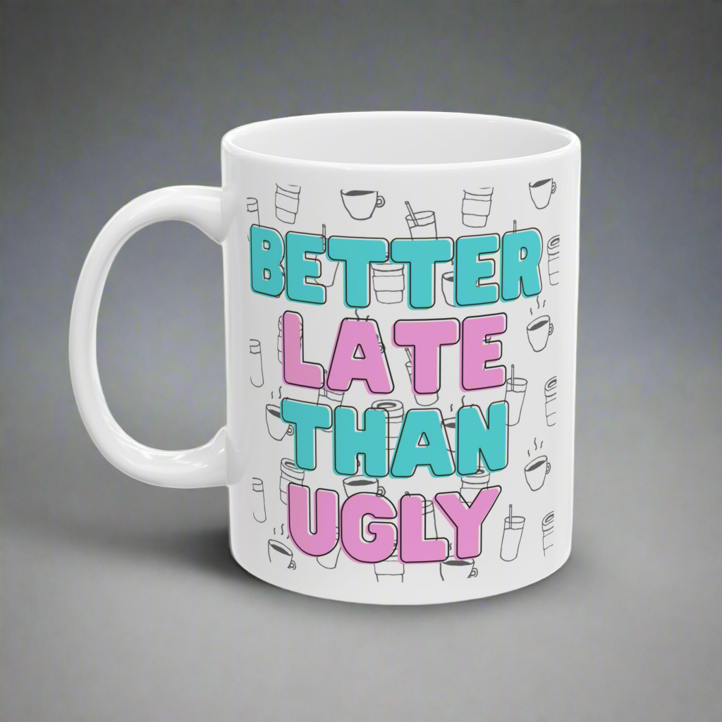 Ceramic Mug with Fun Coffee Quote, Perfect for Coffee Lovers, Great Gift for Birthdays