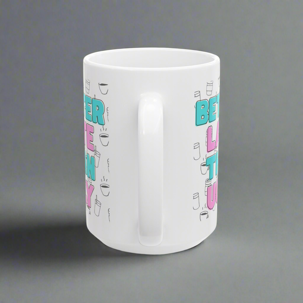 Ceramic Mug with Fun Coffee Quote, Perfect for Coffee Lovers, Great Gift for Birthdays