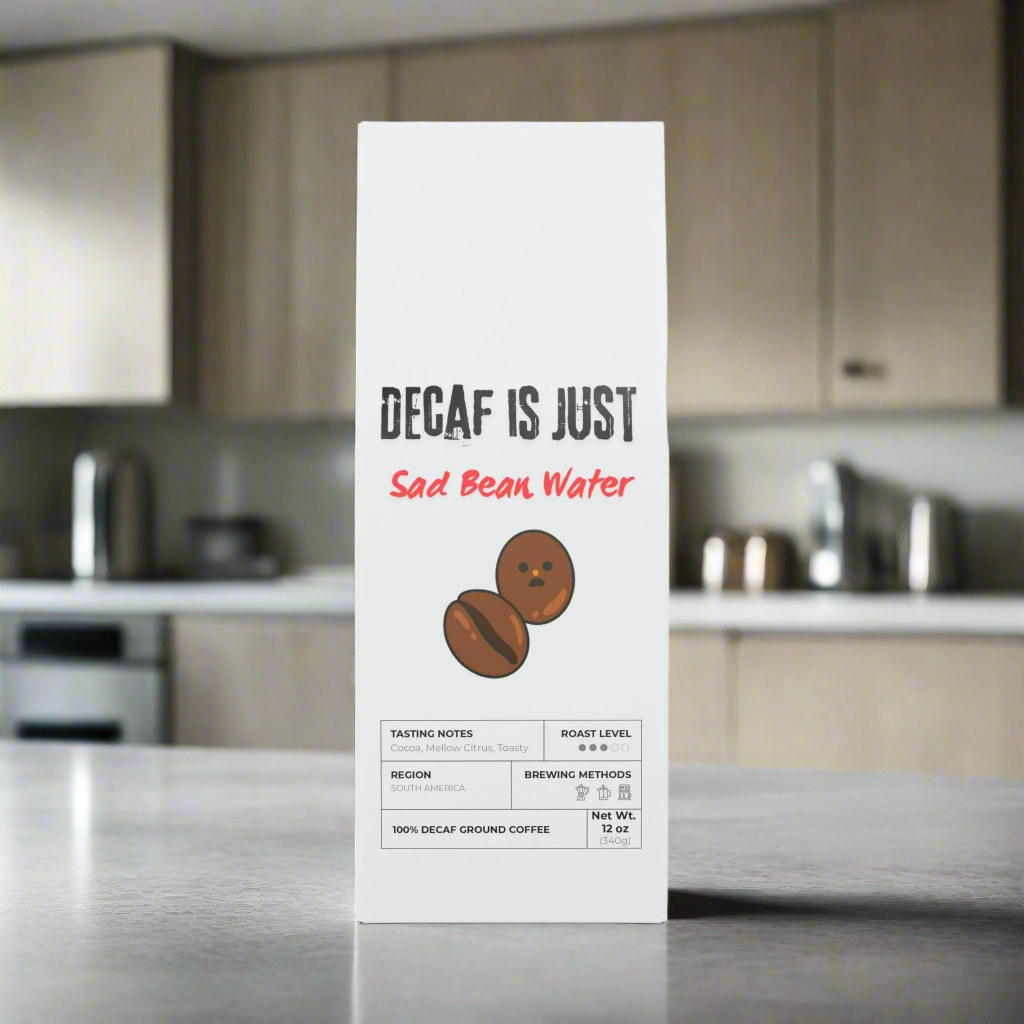 Sad bean water coffee - decaf whole bean 12oz