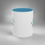 Mountain Adventure Accent Coffee Mug - Unique Gift for Hikers & Coffee Enthusiasts