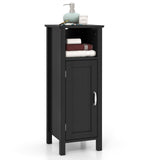 1-Door Freestanding Bathroom Cabinet with Open Shelf