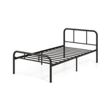 Modern Metal Platform Bed with Headboard and Footboard