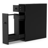 White Bathroom Cabinet Space Saver Storage Organizer