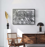 M5 CS Driver's Cockpit Metal Frame Wall Art - MT1465