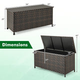 85 Gallon Outdoor Storage Box with Removable Liner and Universal Wheels