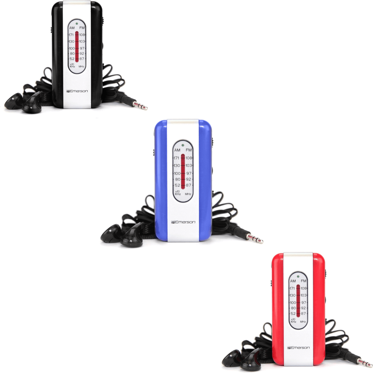 Emerson Portable AMFM Radio with Earbuds and Wide Frequency Range of S ...