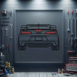 Camaro Back View Metal Neon Car Wall Art - MTN0073