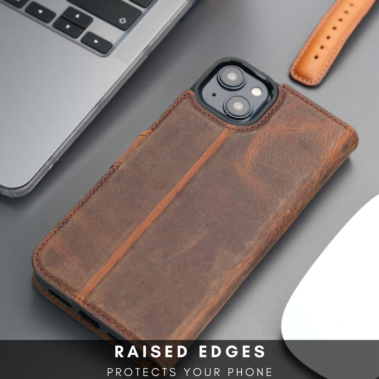 Casper iPhone 16 Wallet Case Leather MagSafe