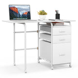 Folding Computer Laptop Desk Wheeled Home Office Furniture