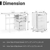 Folding Computer Laptop Desk Wheeled Home Office Furniture