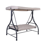 3 Seats Converting Outdoor Swing Canopy Hammock with Adjustable Tilt Canopy