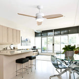 Ceiling Fans with Light with Reversible DC Motor and Adjustable Speed