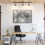 Camaro Driver's Cockpit Metal Frame Wall Art - MT1466