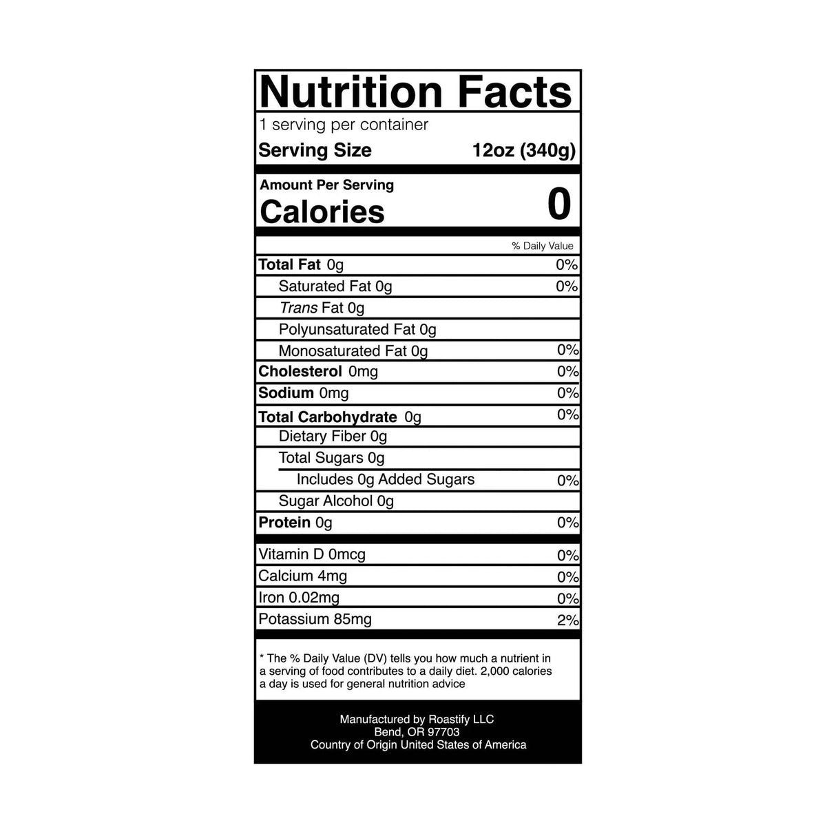 Sad bean water coffee - decaf whole bean 12oz