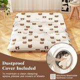 Foldable Futon Mattress with Washable Cover and Carry Bag for Camping