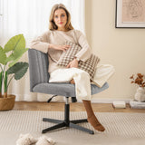 Criss Cross Legged Chair No Wheels 120° Rocking Adjustable Height