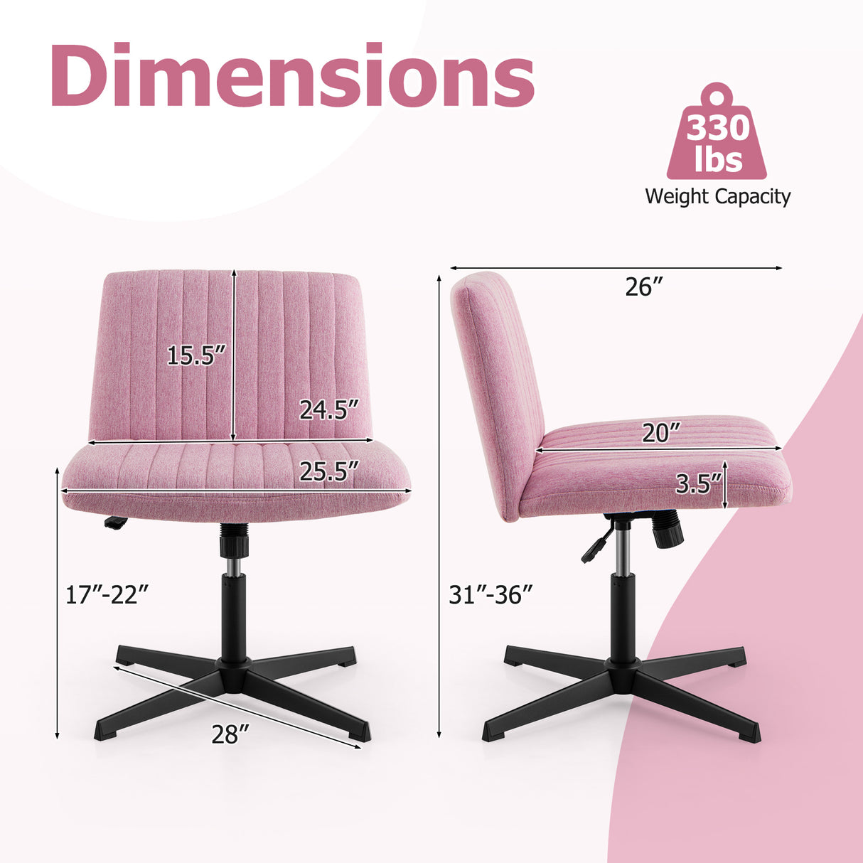 Criss Cross Legged Chair No Wheels 120° Rocking Adjustable Height