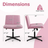 Criss Cross Legged Chair No Wheels 120° Rocking Adjustable Height