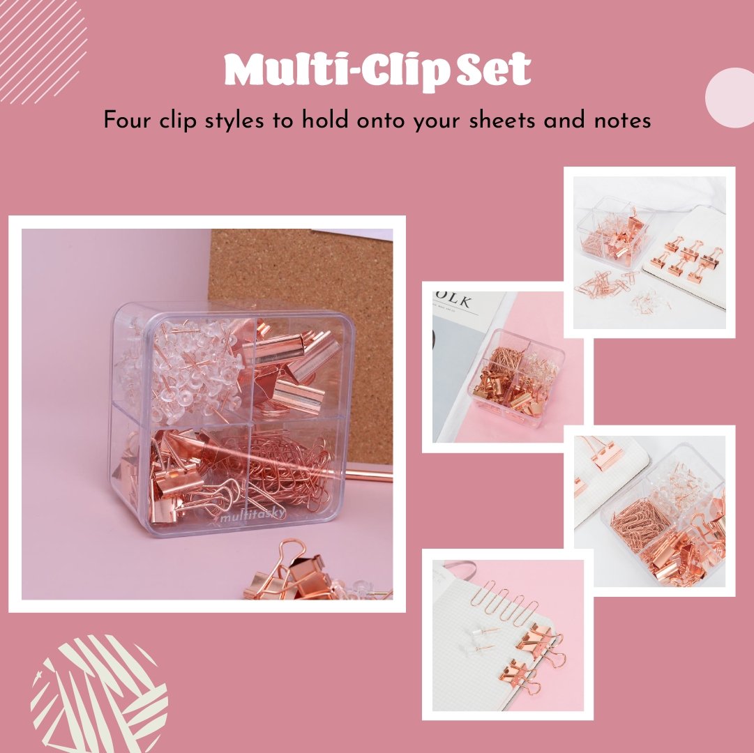 Daydreamer Rose Gold Office Accessories Gift Set