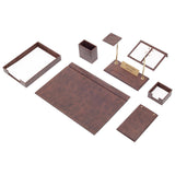 MOOG Leather Desk Set - Single Document Tray- Black - 10 PCS
