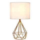 Diamond Design Table Lamp for Entryway with Elegant Modern Style