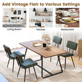Dining Chair Set of 2 with Padded Backrest and Seat