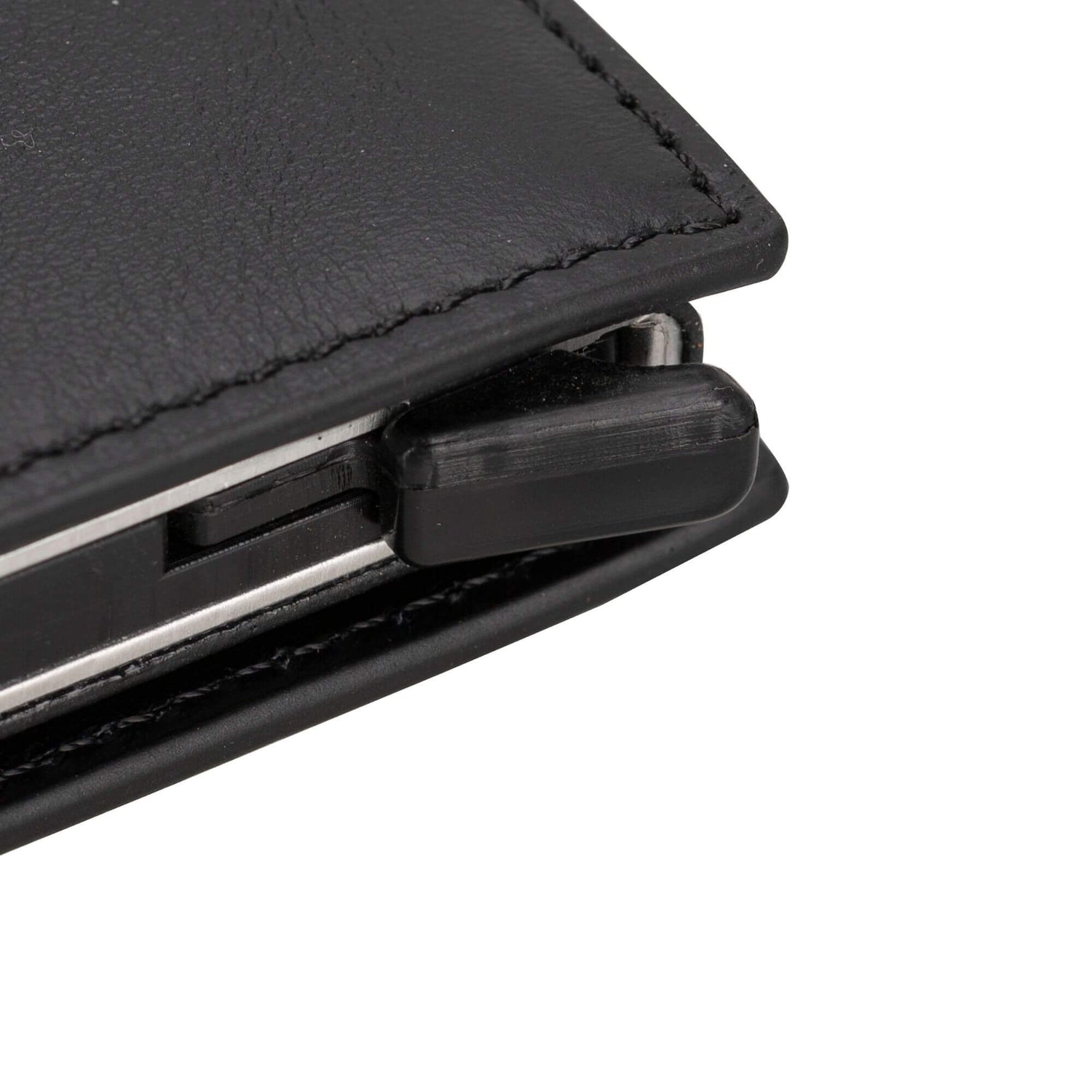 Douglas Genuine Leather Pop-Up Wallet with AirTag Slot - RFID Blocking Cardholder