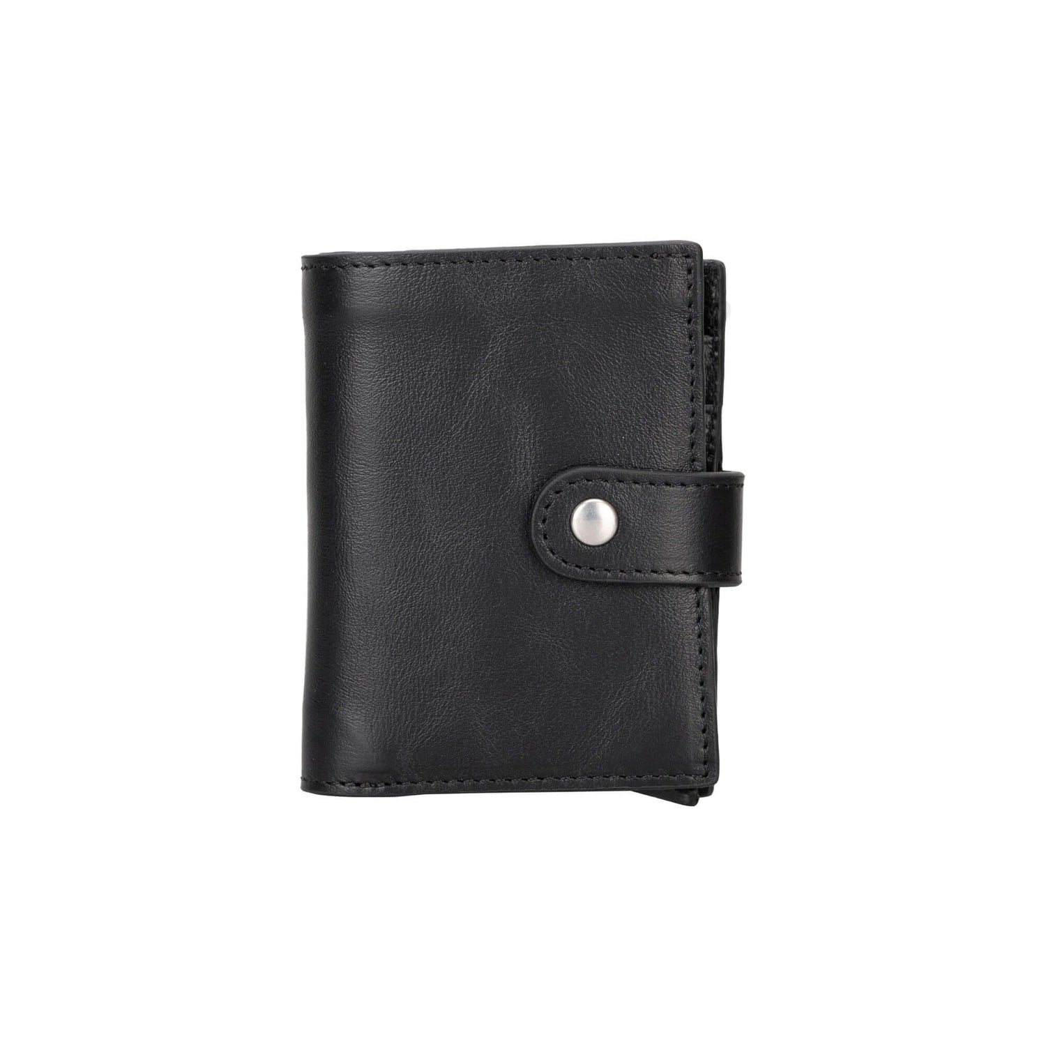 Douglas Genuine Leather Pop-Up Wallet with AirTag Slot - RFID Blocking Cardholder