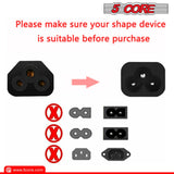 12ft 3 Prong Non-Polarized AC Wall Power Cable Cord for HP Dell Samsung Sony Asus Acer Toshiba Laptop Charger LED LCD Monitor Replacement Power Cord PL 1002