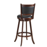 Set of 2 29 Inch Swivel Bar Height Stool Wood Dining Chair Barstool