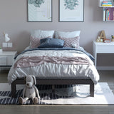 Queen Size 14 Inch Wooden Bed Mattress Frame