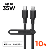 HyperGear Flexi PRO USB-C to Lightning Cable 10ft
